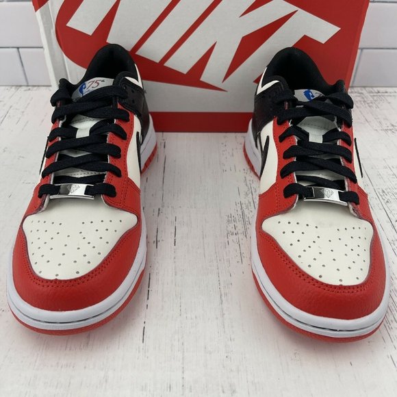 Nike Dunk Low Size 7 Womens Grade School EMB 75th Anniversary Chicago 5.5Y GS - Picture 9 of 12